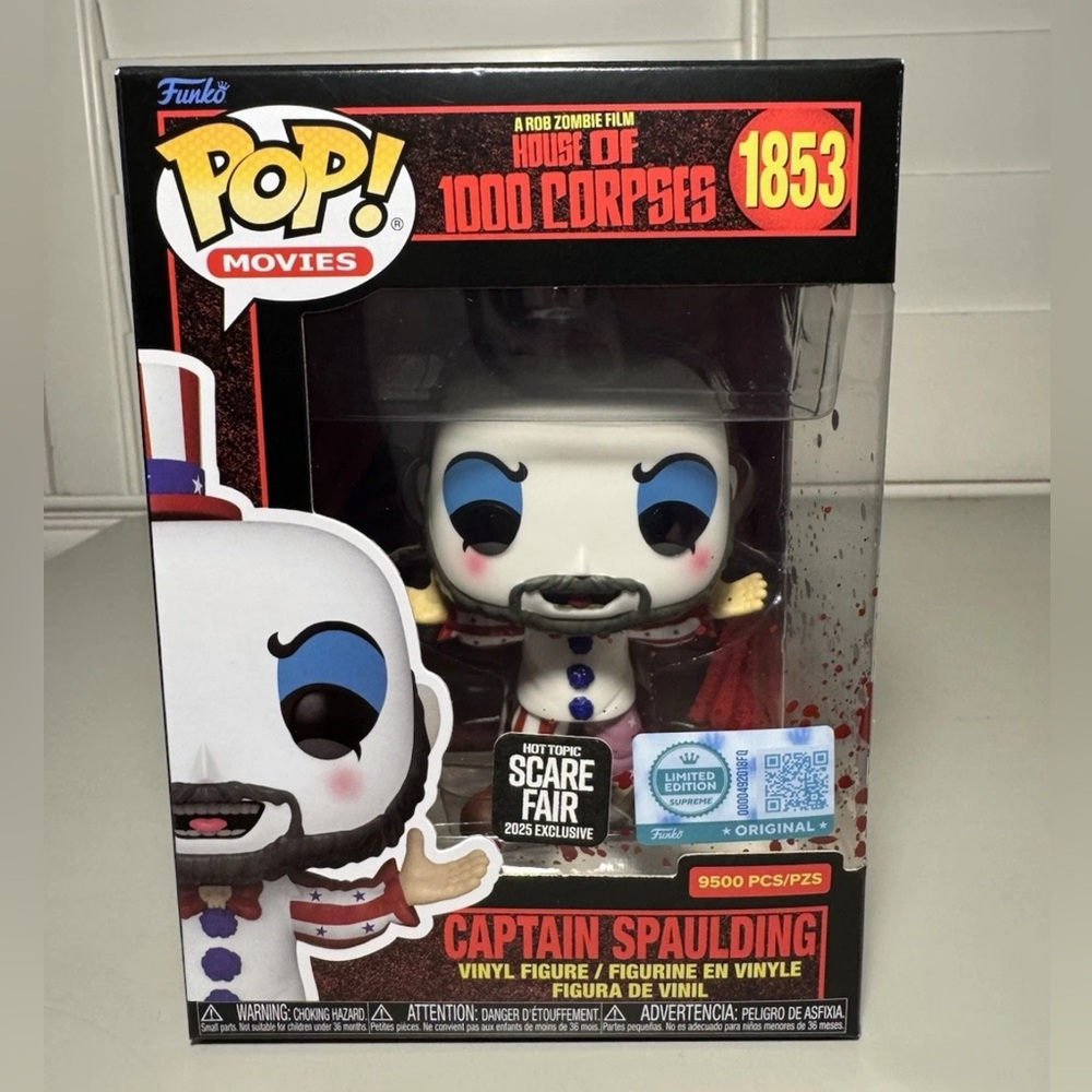 Funko Pop Captain Spaulding #1853 HT Scare Fair 2025 LE 9500